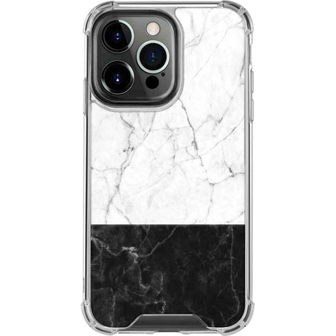 Marble Split iPhone 16 Pro Clear Case